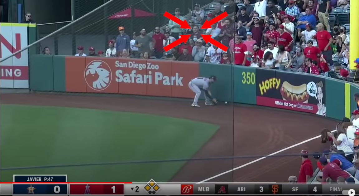 Chris McCormick at Angels game